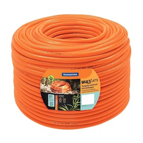 Mangueira Antitorção Multi ATS 1/2" Tramontina Laranja em PVC 3 Camadas 200 m Tramontina