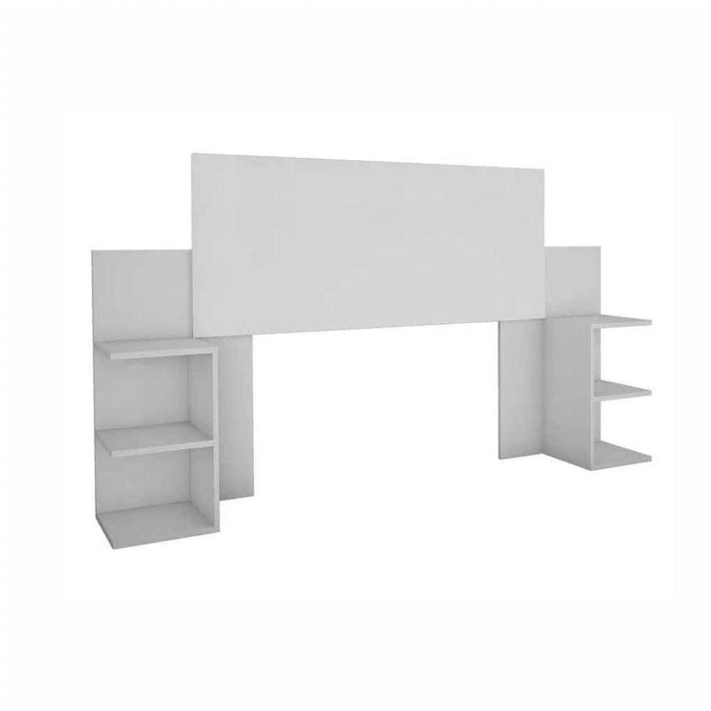 Cabeceira Palma Casal Extensível Branco