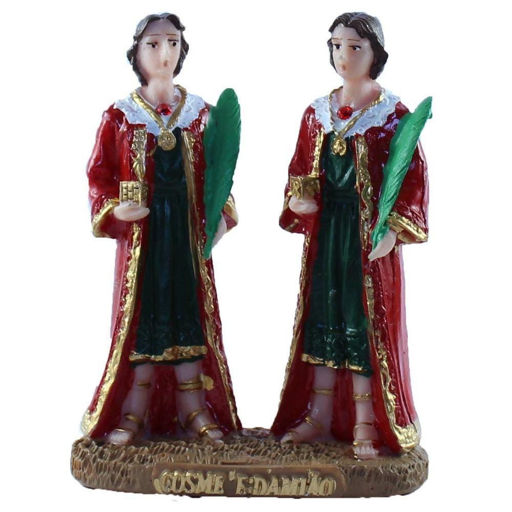 Imagem São Cosme E Damião Em Resina 10 Cm