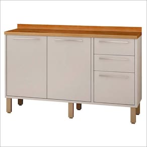 Balcão Cozinha Paris Sallêto 1,20 M Branco