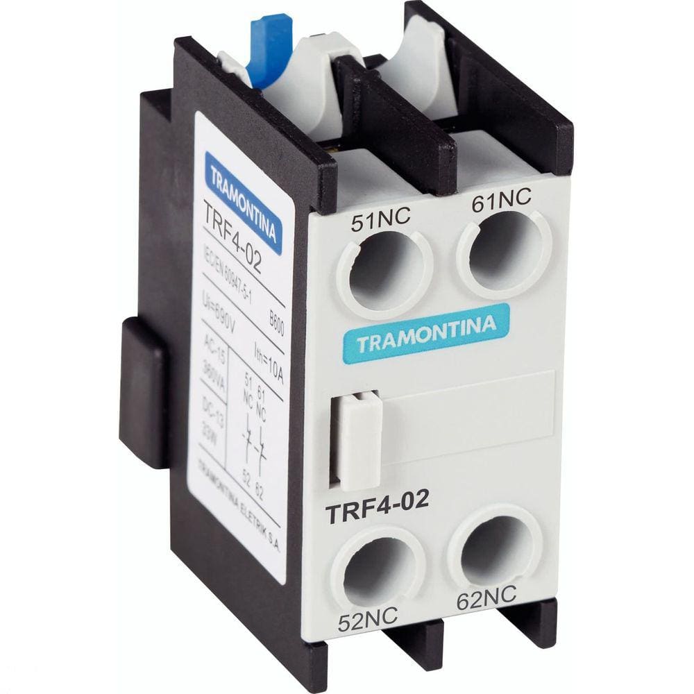 Contato Auxiliar Frontal para Contator Tramontina TRF4-02 2NF Tramontina