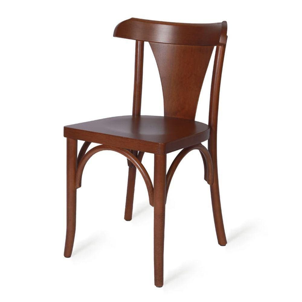 Cadeira de Madeira Itália Caramelo Verniz