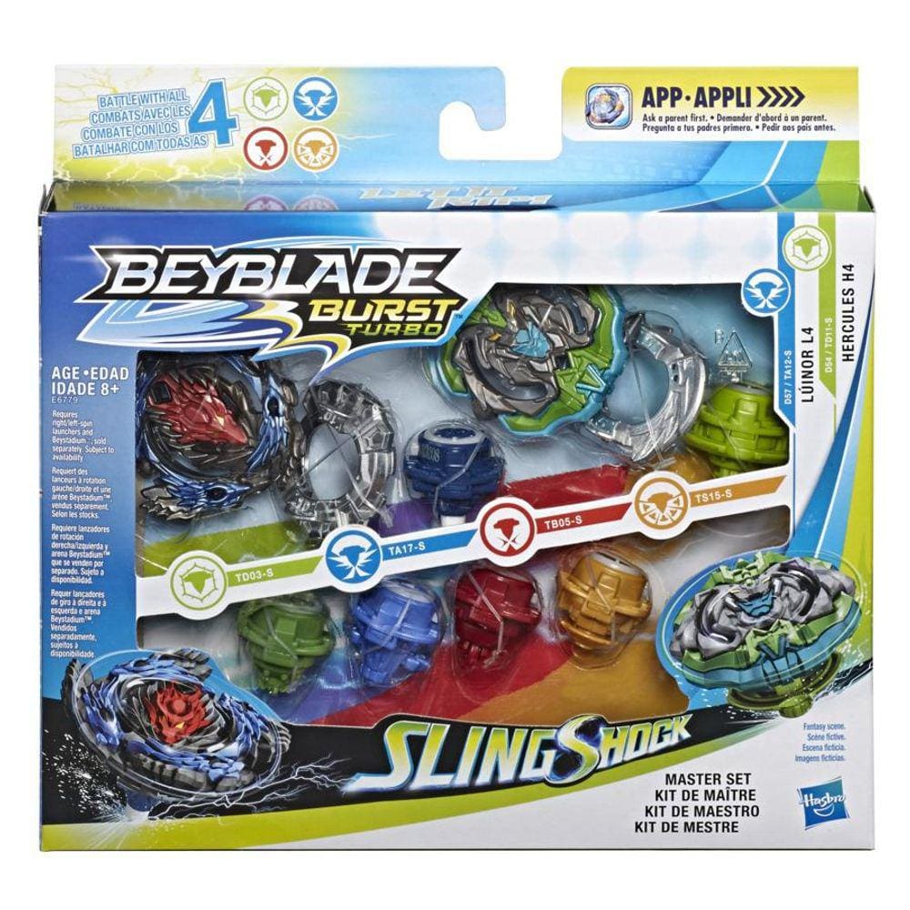 Lançador De Ataque Preciso Slingshock Beyblade - E3630 - Hasbro