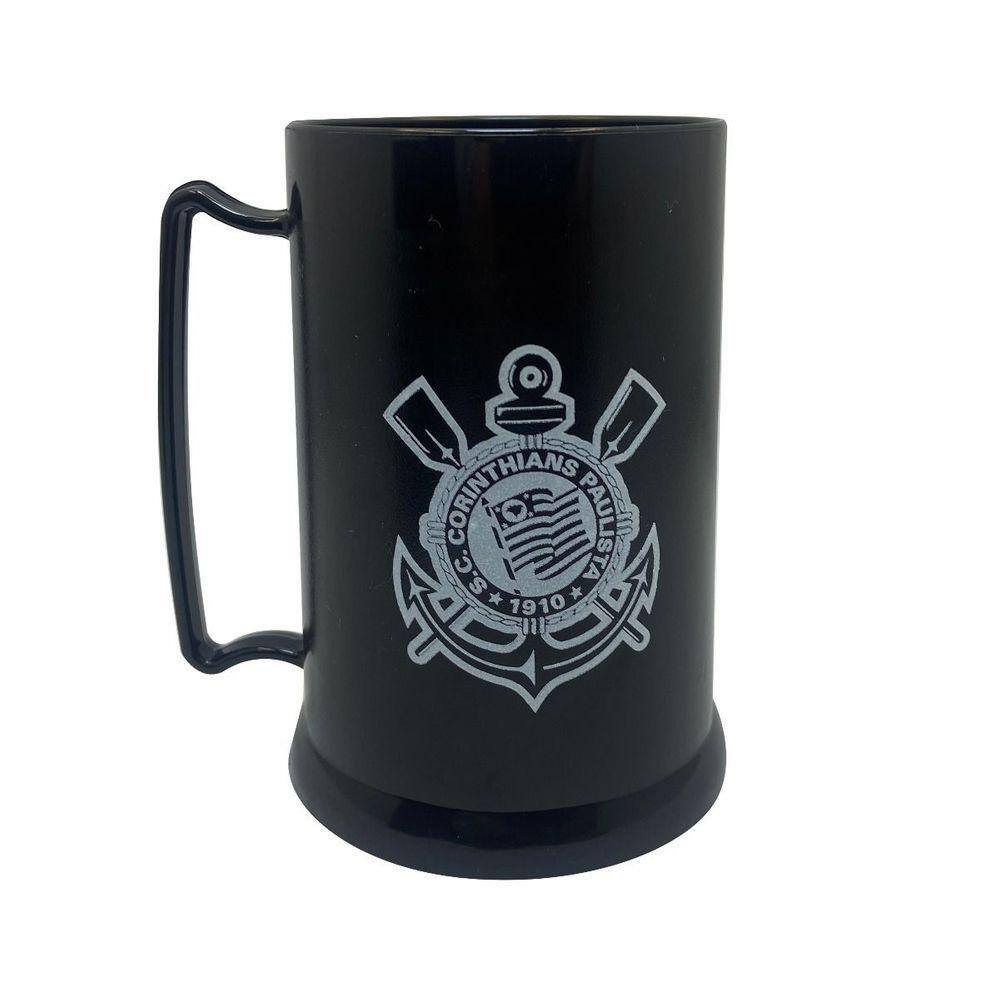 Mini Caneca Gel 300 Ml Preto - Corinthians - CEBOLA 1273