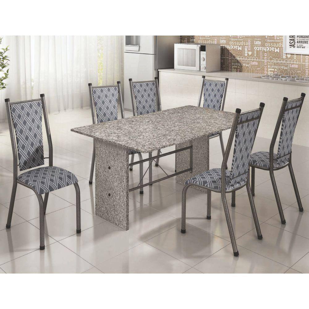 Mesa Tubular 6 Cadeira Tampo Granito Casas Bahia mesa-tubular-6-cadeira-tampo-granito-casas-bahia