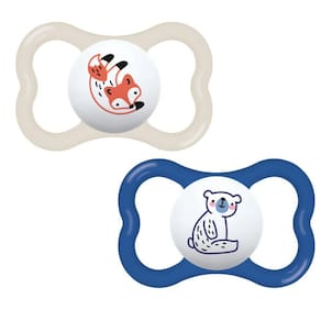 Chupeta Bebe Infantil Mam Supreme Extrafina 6+ Meses Azul Ch90321 Dupla Meninos