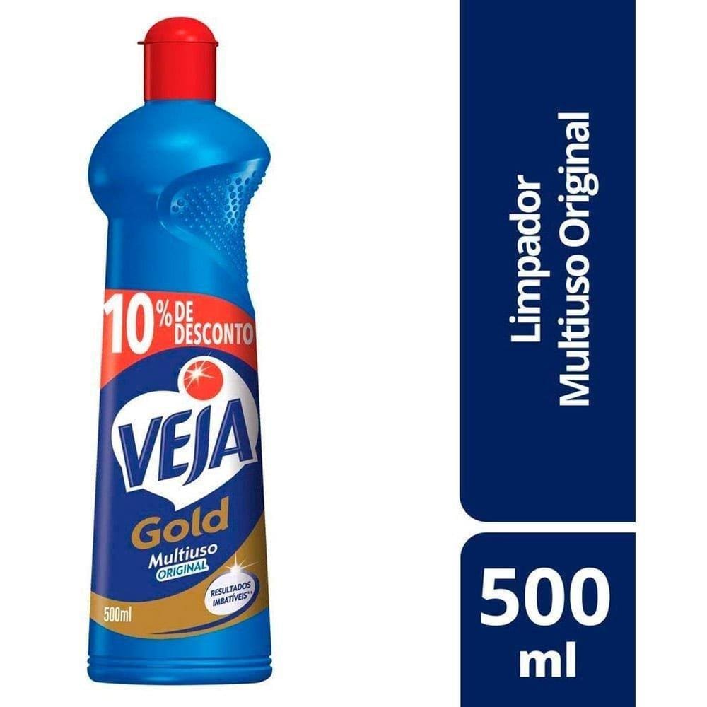 Limpador Veja Multiuso Tradicional Azul 500ml Embalagem com 24 Unidades
