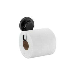 Suporte Para Papel Higiênico Com Ventosa - Preto Fosco