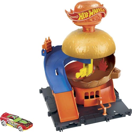 Pista Hot Wheels com Carrinho - City - Drive-Thru