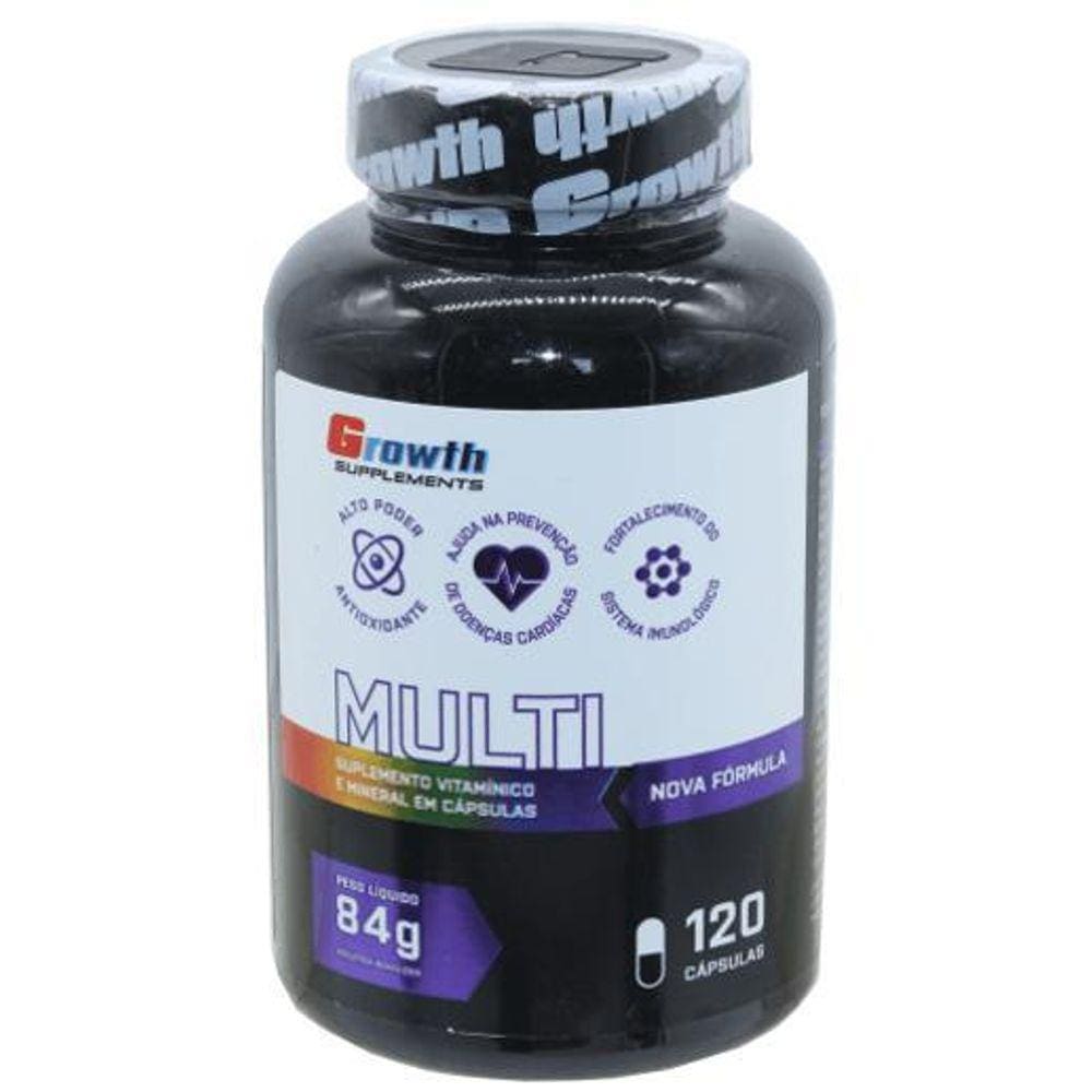 Multi Vitaminico Growth 120 Capsulas De Vitaminas Completo