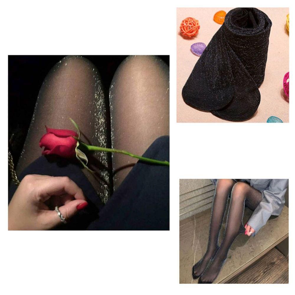 Meia Calça Brilhante com Glitter: Lurex Dupla Face Tamanho Único