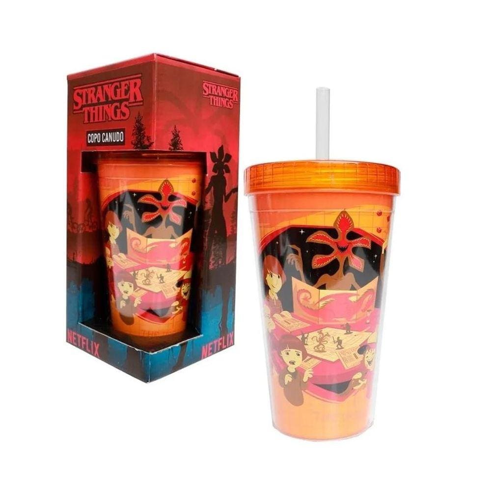Copo Canudo Stranger Things Rpg 450 ml CLUBE COMIX 19418