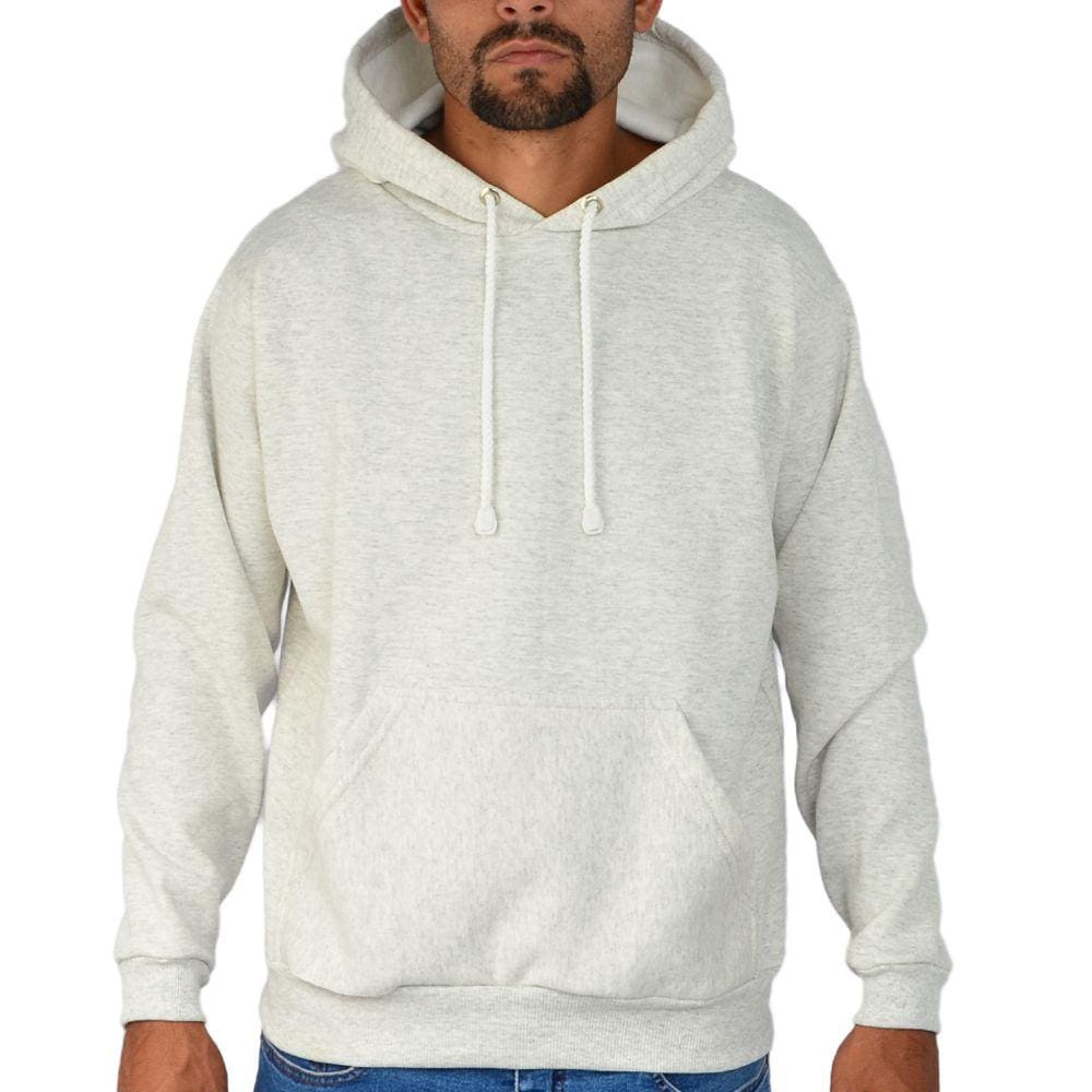 Moletom Com Capuz Canguru Flanelado Liso Com Punho De Frio