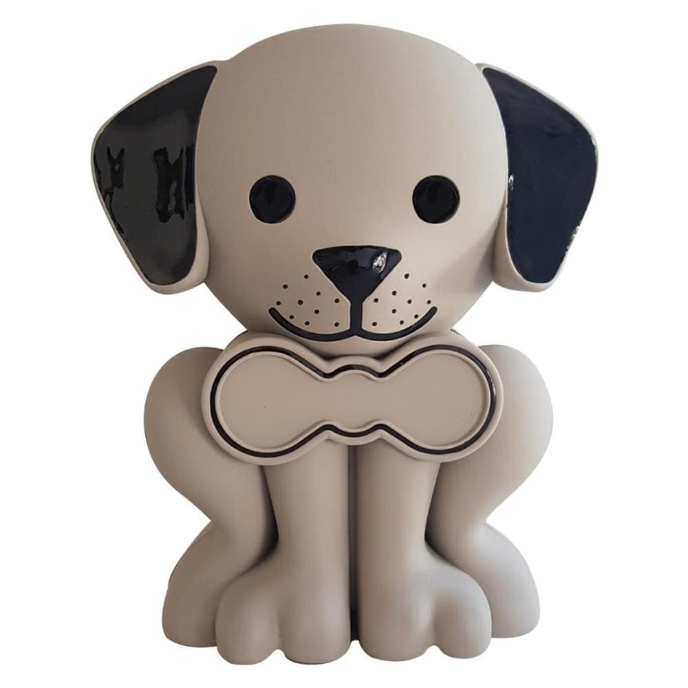 Relicário Porta Lembranças Bege Emborrachado Cachorrinho Pet Memory