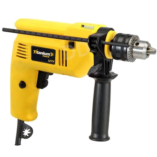 Furadeira Impacto Turbo 1/2 500W Com Kit 3 Brocas Titanium 05581 Menor preço em Furadeira Impacto Turbo 1/2 500W Com Kit 3 Brocas Titanium 05581