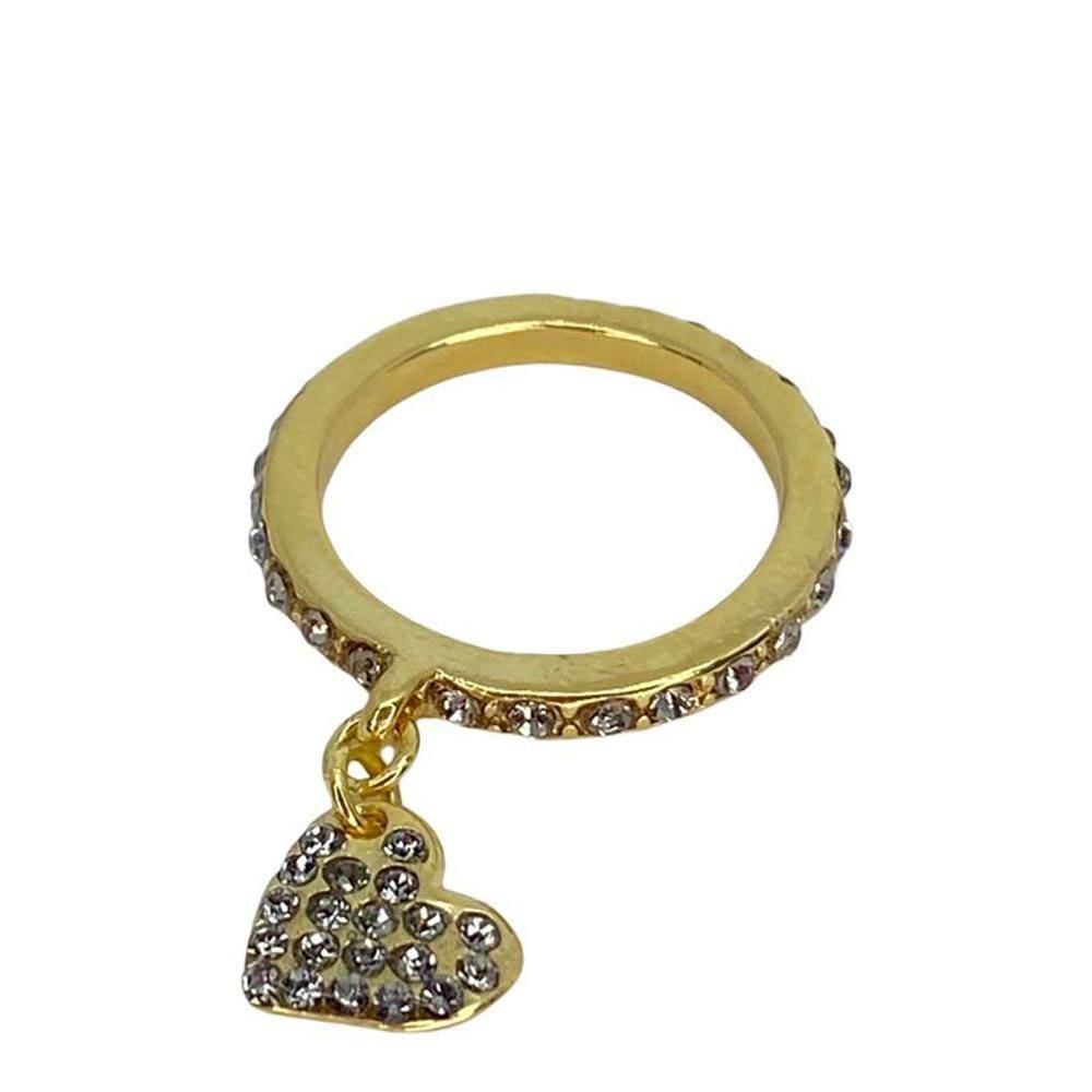 Anel Dourado Armazem Rr Bijoux Coração