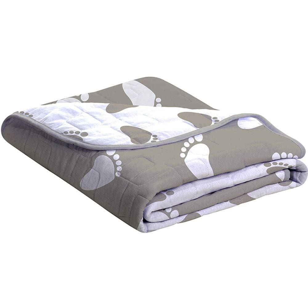 Cobre Leito Tecebem Baby Malha Mia 85cm x 145m Cinza