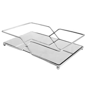 Bandeja Travessa Para Servir Espelhada 16,5 X 26 Cm Cromada