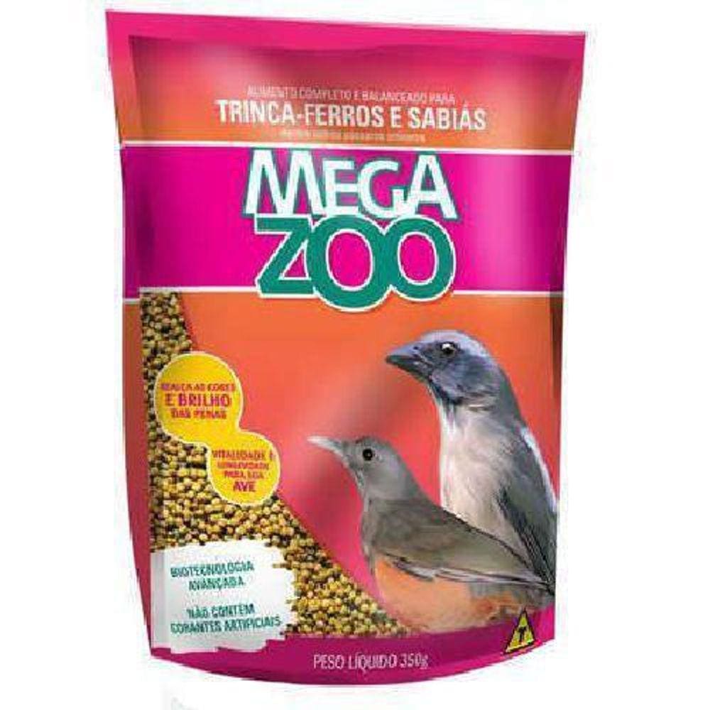Megazoo Extrusada Para Trinca-Ferros E Sabiás 350Gr-O-20