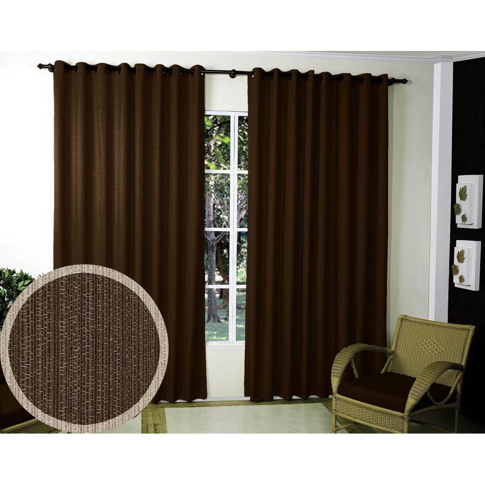 Cortina Maya Tecido Rústico 3,00m X 2,80m Campari Textil