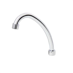 Tubo Bica Cozinha Az 3/4 Em Abs Cromado E Arejador Jato Fixo