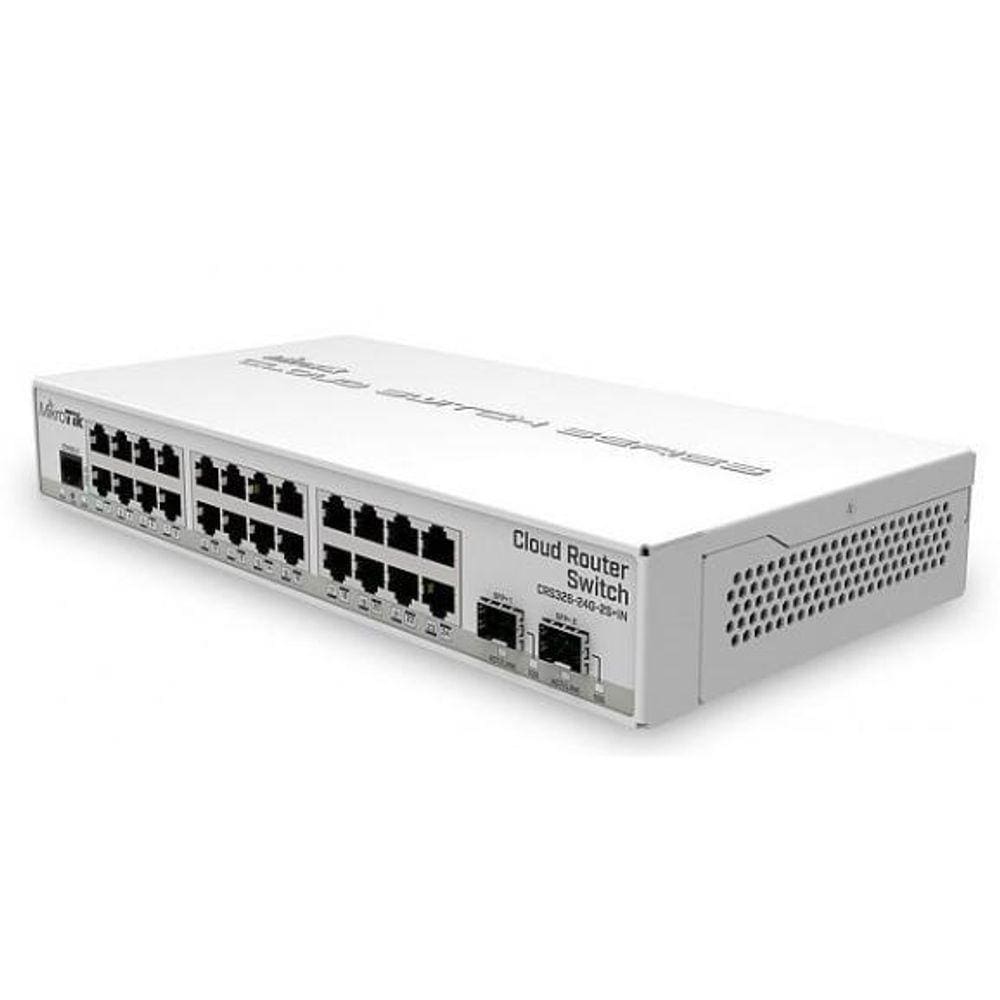 Switch Gerenciável Layer 3 Mikrotik Crs326-24G-2S+Rm 24 Port