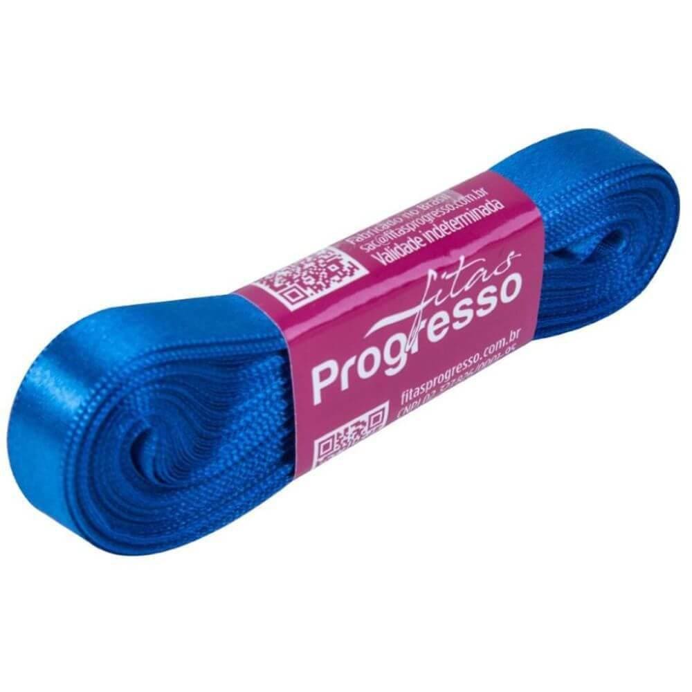 Fita De Cetim Cf002 10Mmx10M Azul Royal 214 Progresso