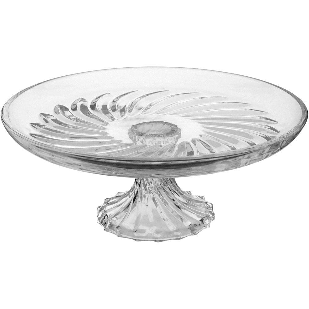 VICENZA CENTRO MESA 13x31x31cm CRISTAL ECO TRANSP COM PÉ