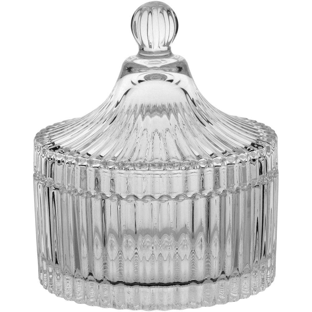 MINIE POTICHE 12x11x11cm VIDRO TRANSP