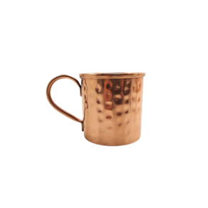 Caneca Martelada Moscow Mule Drinks Cobre Alça Bronze 350ml