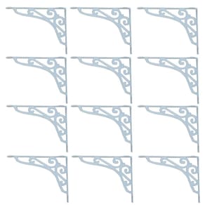 Kit 12 Cantoneiras Brancas Suporte Parede Prateleira 25x30cm
