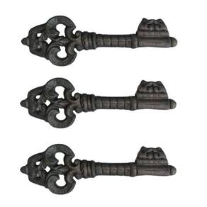 Kit 3 Chaves Decorativas Rústica Enfeite em Ferro Nº 02 26cm