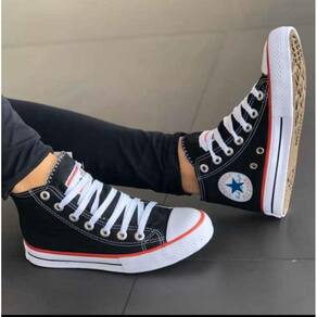 All Star Cano Alto Preto., Tênis Feminino All Star Usado 35905755