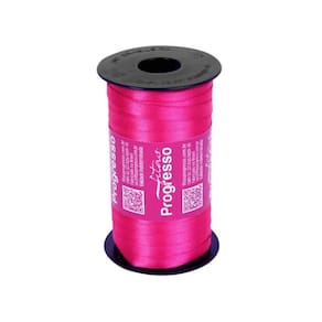 Fita De Cetim Progresso 7Mm Com 100 Metros Pink