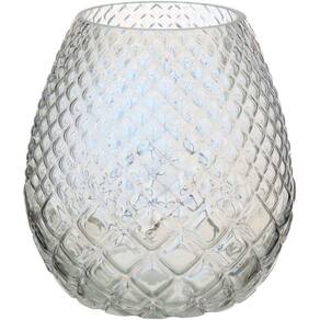 ORIGAN VASO 18x17x17cm VIDRO FURTA-COR LUSTRADO