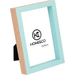 HOME&CO PUJALS PORTA-RETRATOS 10X15 17x12x5cm PLÁSTICO AZUL