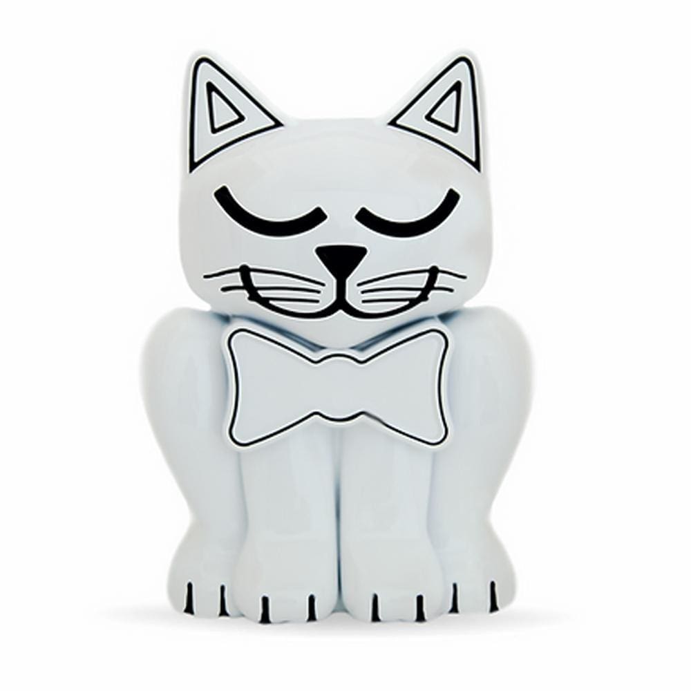 Relicário Porta Lembranças Branco Gatinho Pet Memory