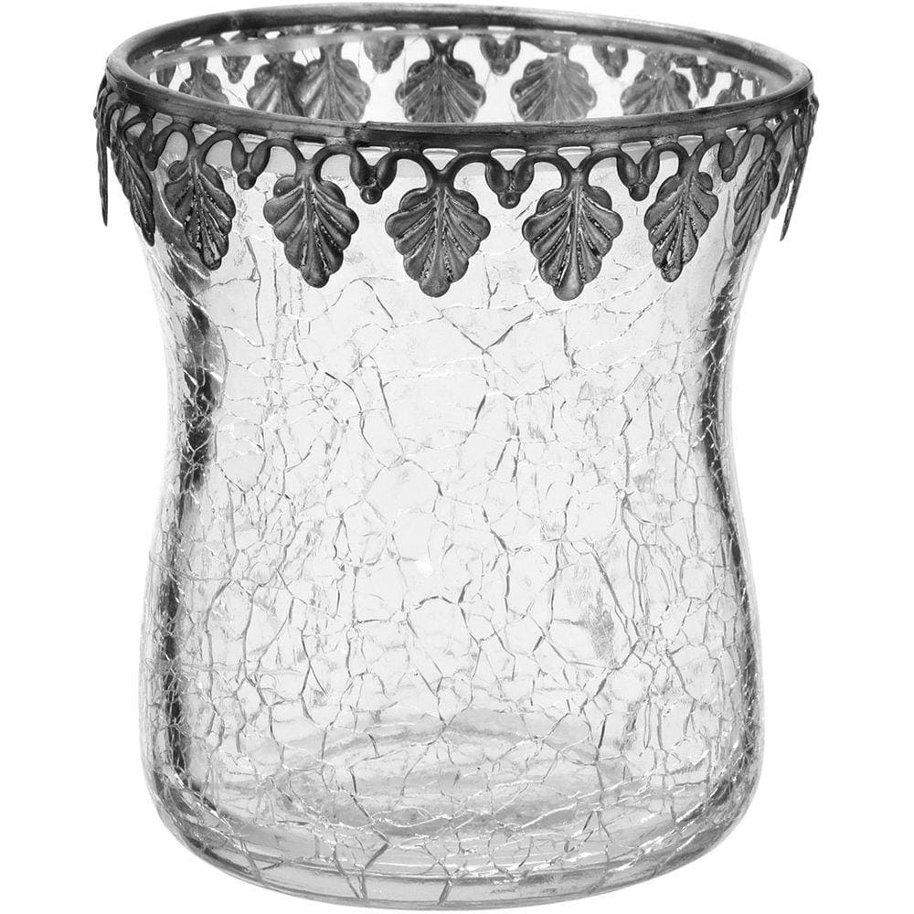 NORAH CASTIÇAL 9x9x9cm VIDRO TRANSP