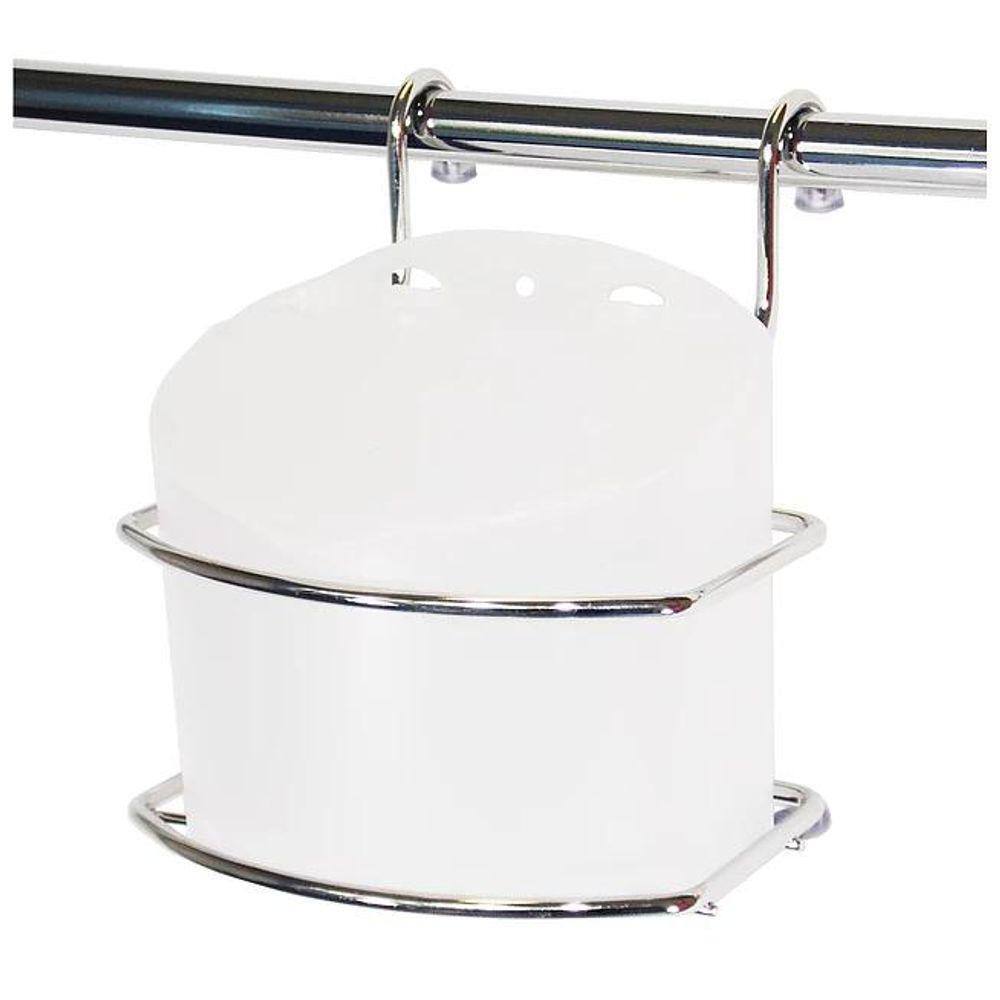 Saleiro Branco Com Suporte Inox cozinha 3021 Jomer