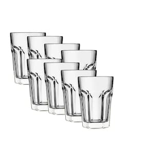 Jogo De Copo 8 Peças 350Ml Istambul Vidro Suco Drink Cerveja