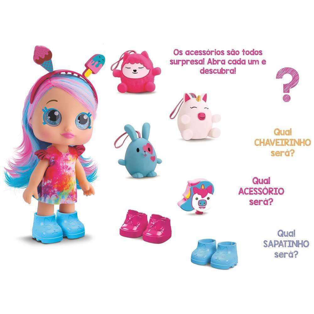 Boneca de Vinil - Diver Surprise - Acessórios Surpresa - Tie-Dye - Divertoys