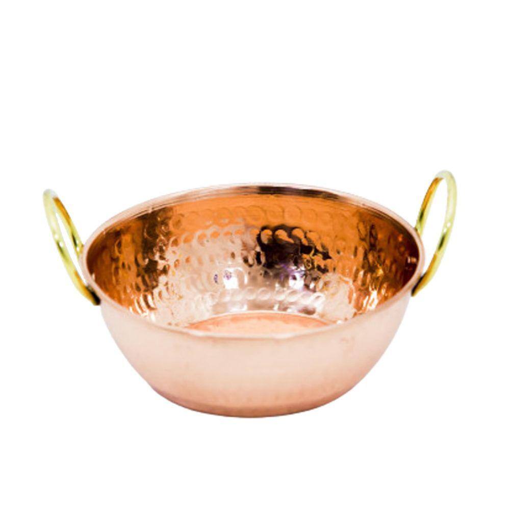 Tachinho Mini de Cobre Puro Servir e Decorar com Alças 6,5cm