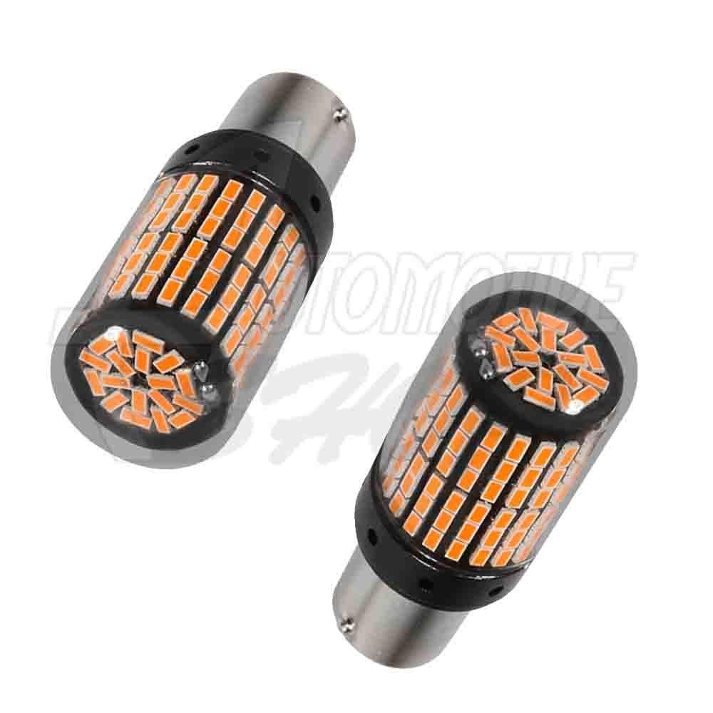 Lâmpada Pingo 1157 Dois Polos 144 leds smd Amarelo 360o Un