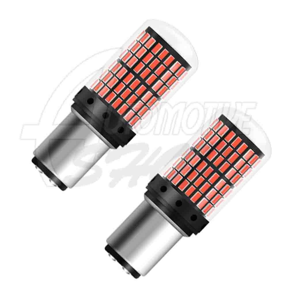 Lâmpada Pingo 1157 Dois Polos 144 leds smd Vermelho 360o Un