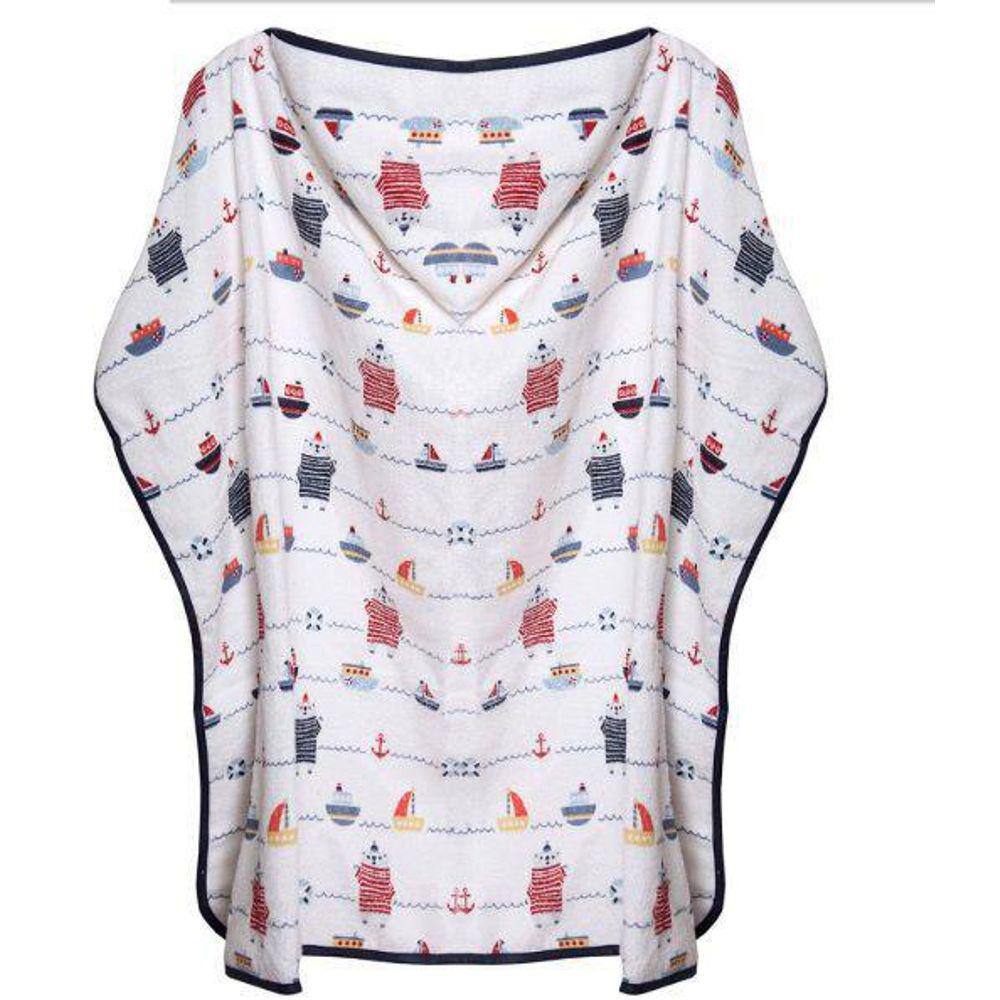 Toalha Infantil Baby Mariner Com Capuz