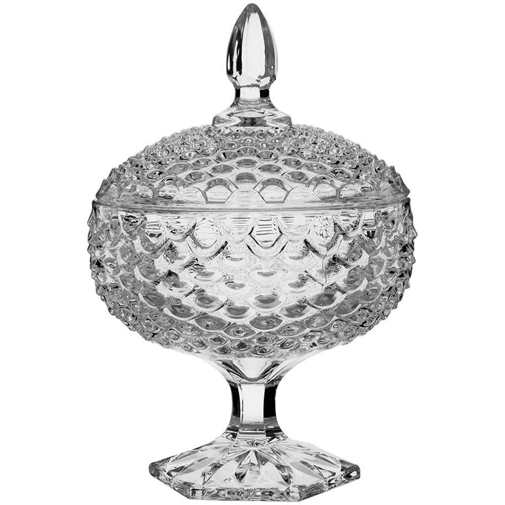 ASSIE POTICHE 25x17x17cm VIDRO TRANSP