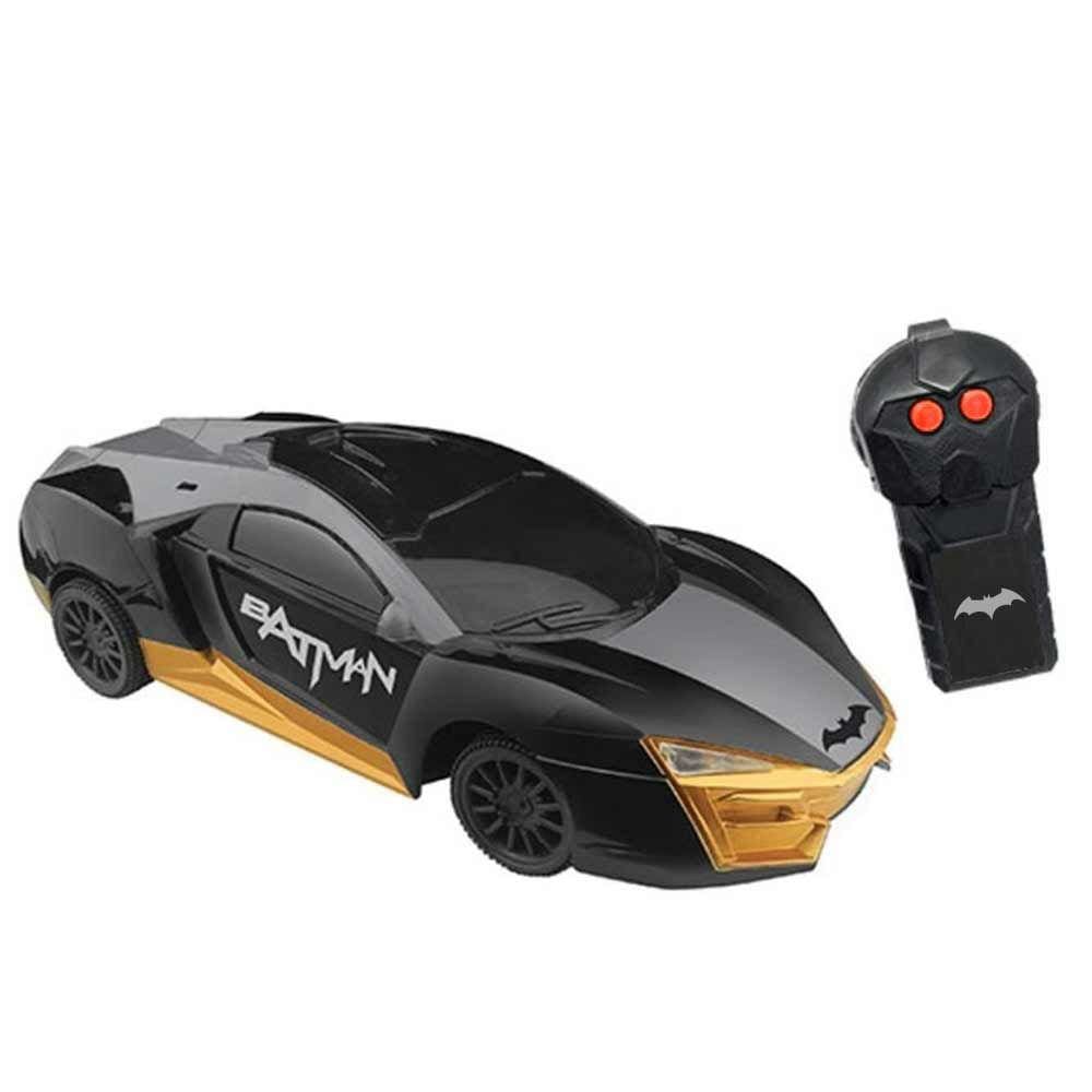 Carrinho de Controle Remoto - Batman - Sombra Negra - 3 Funções - Candide