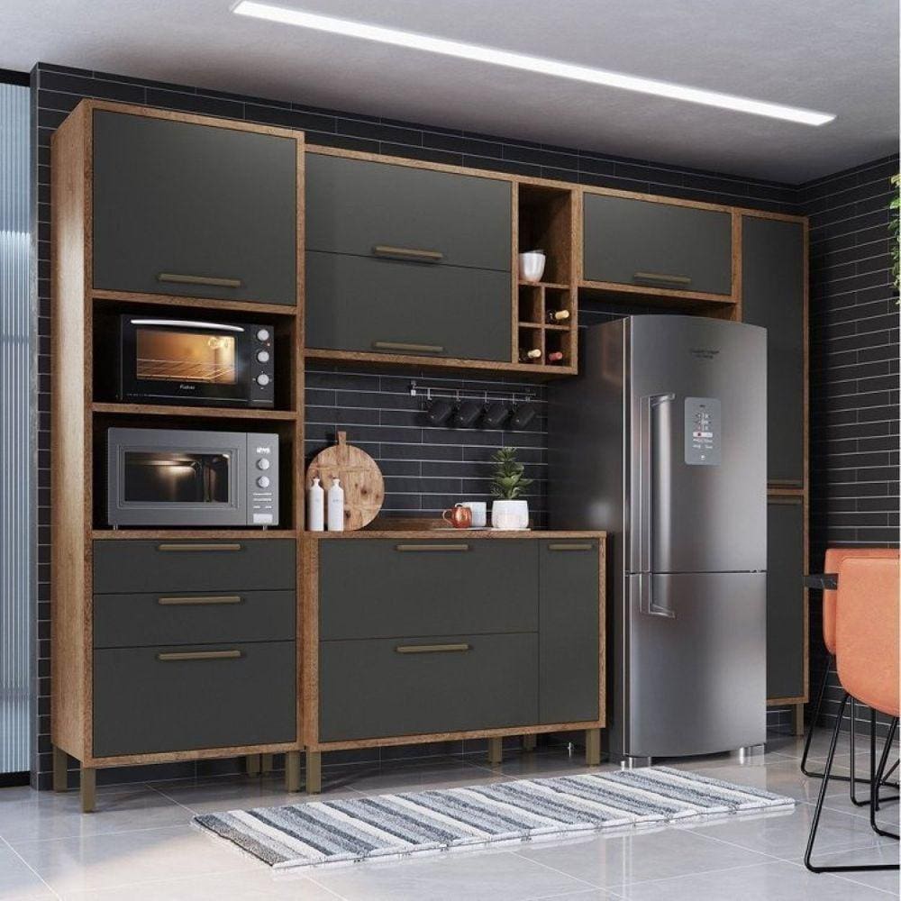 Armario completo cozinha em mdf modulada Casas Bahia