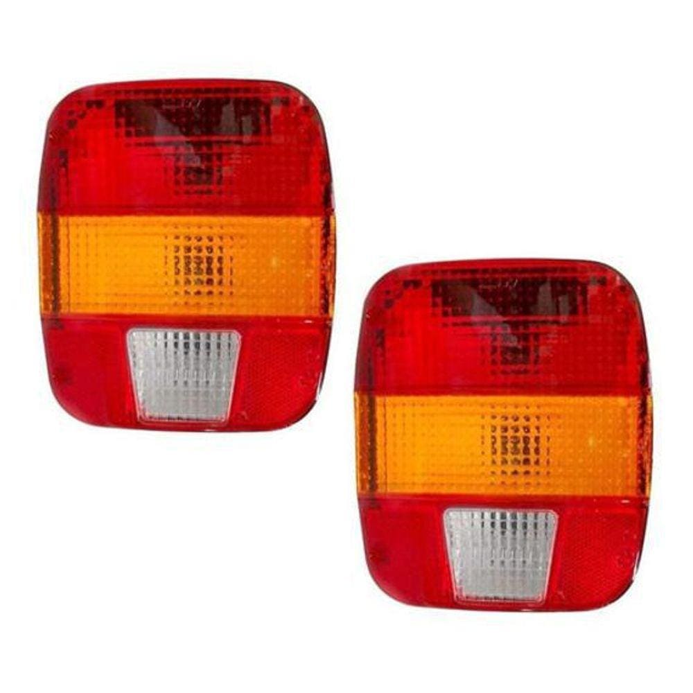 Par Lanterna Traseira Caminhão Ford Vw Troller Marmita