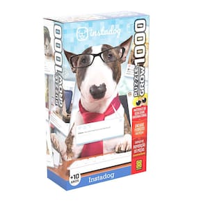 Quebra-Cabeça - 1000 Peças - Instadog - Bull Terrier - Grow